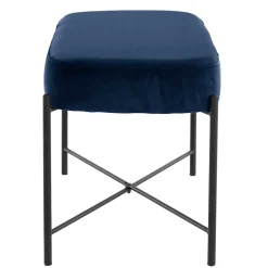 Wohnraum Sitzbank in Blau Samt - Isika