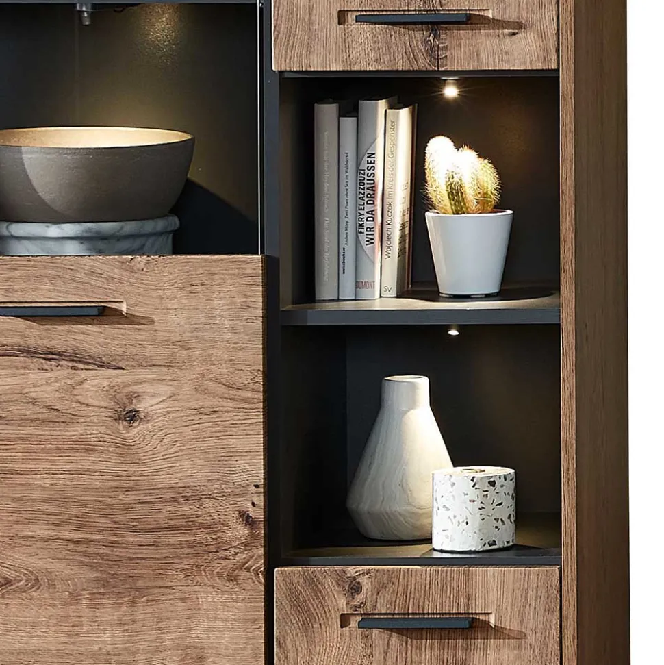 Wohnwand Designmöbel Set - Xindus (vierteilig)