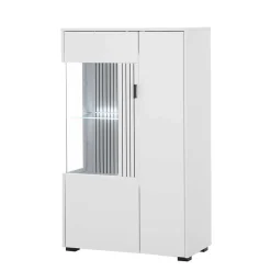 Wohnwand Kombination in Weiß - Dualkos (vierteilig)