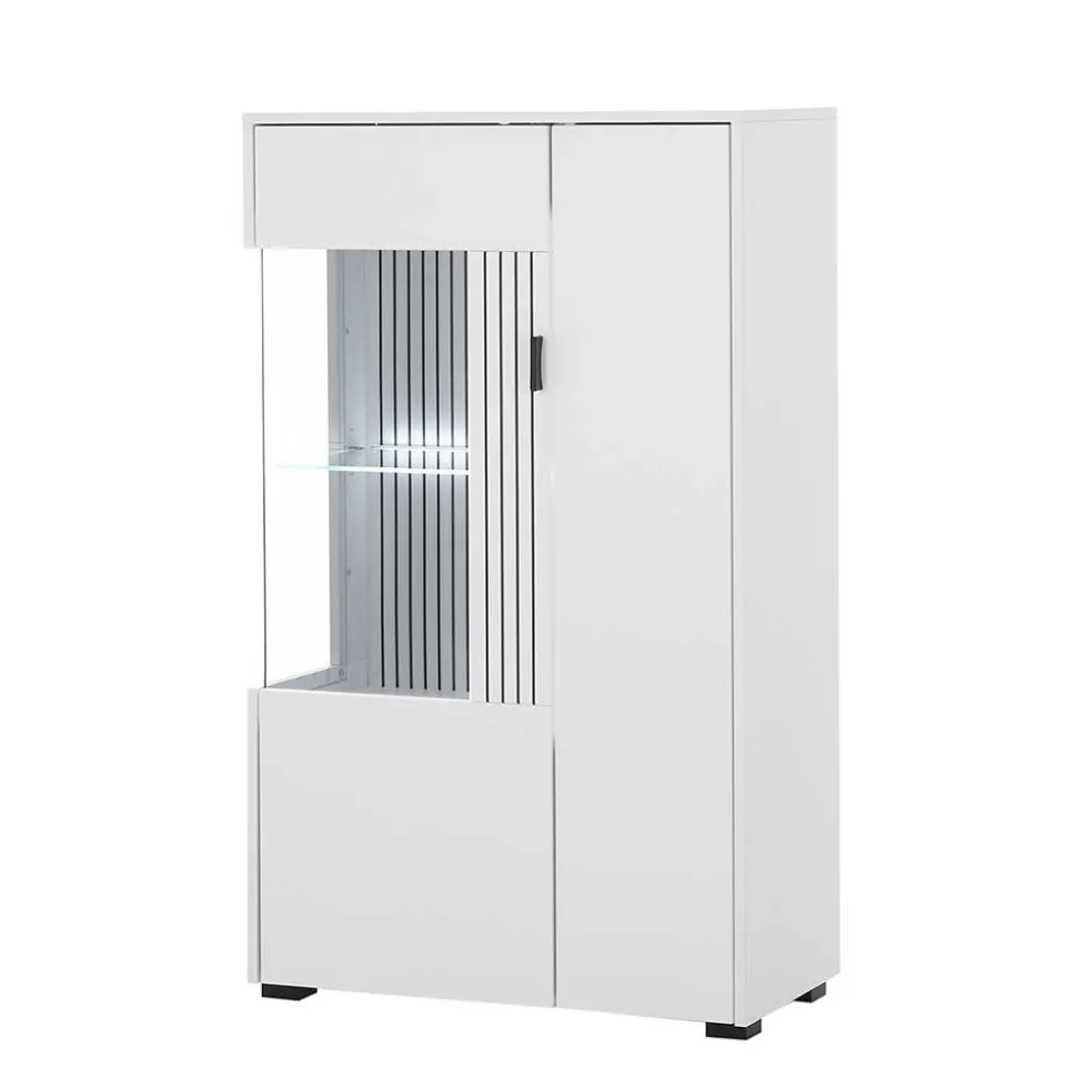 Wohnwand Kombination in Weiß - Dualkos (vierteilig)