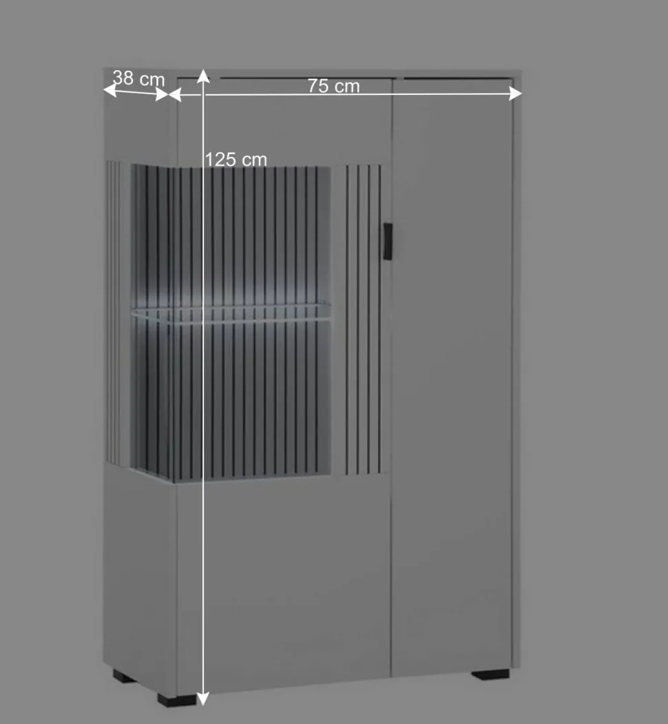 Wohnwand Kombination in Weiß - Dualkos (vierteilig)