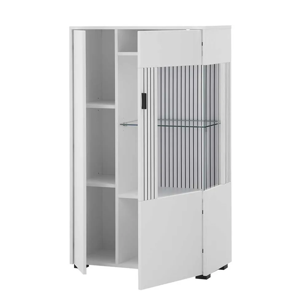 Wohnwand Kombination in Weiß - Dualkos (vierteilig)