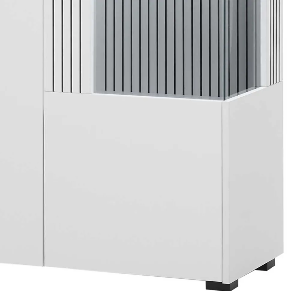 Wohnwand Kombination in Weiß - Dualkos (vierteilig)