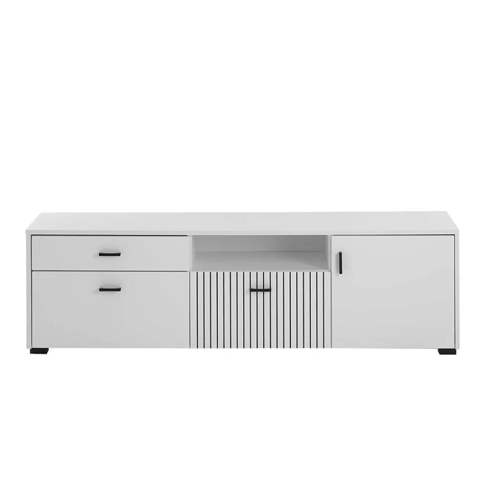 Wohnwand Kombination in Weiß - Dualkos (vierteilig)