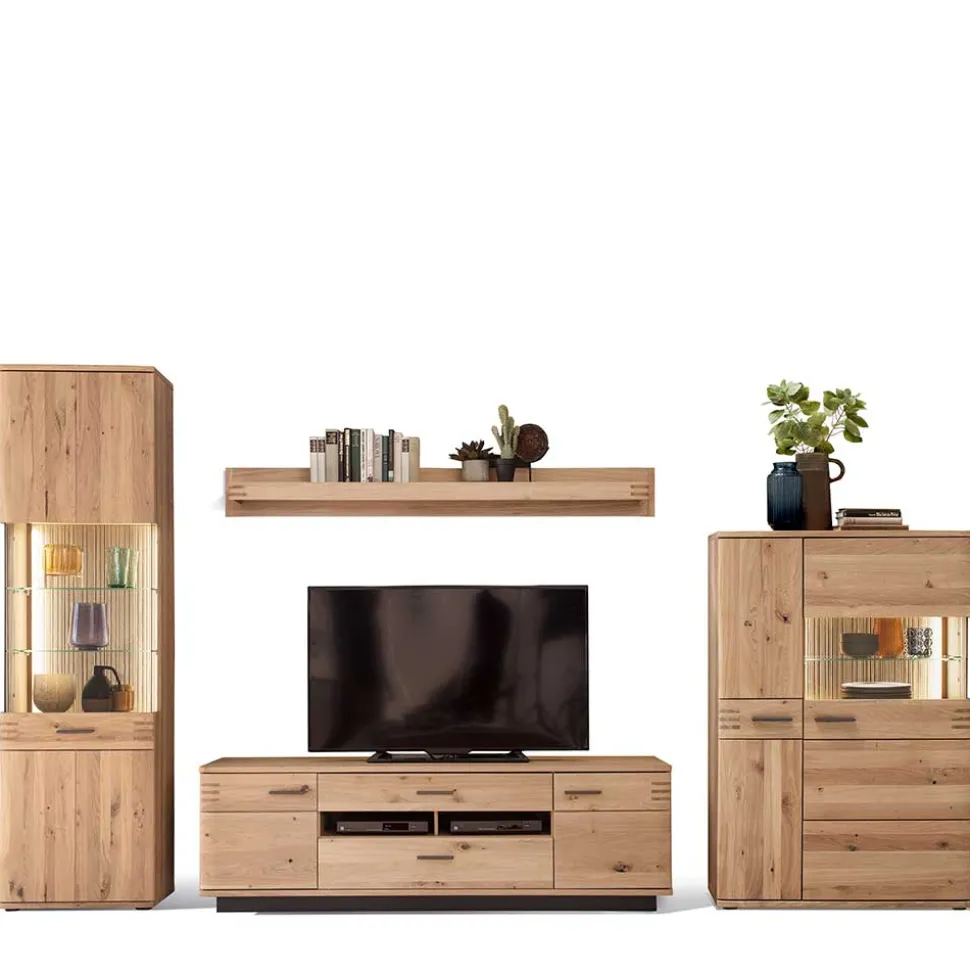 Wohnwand Kombination Möbelset - Crupean (vierteilig)