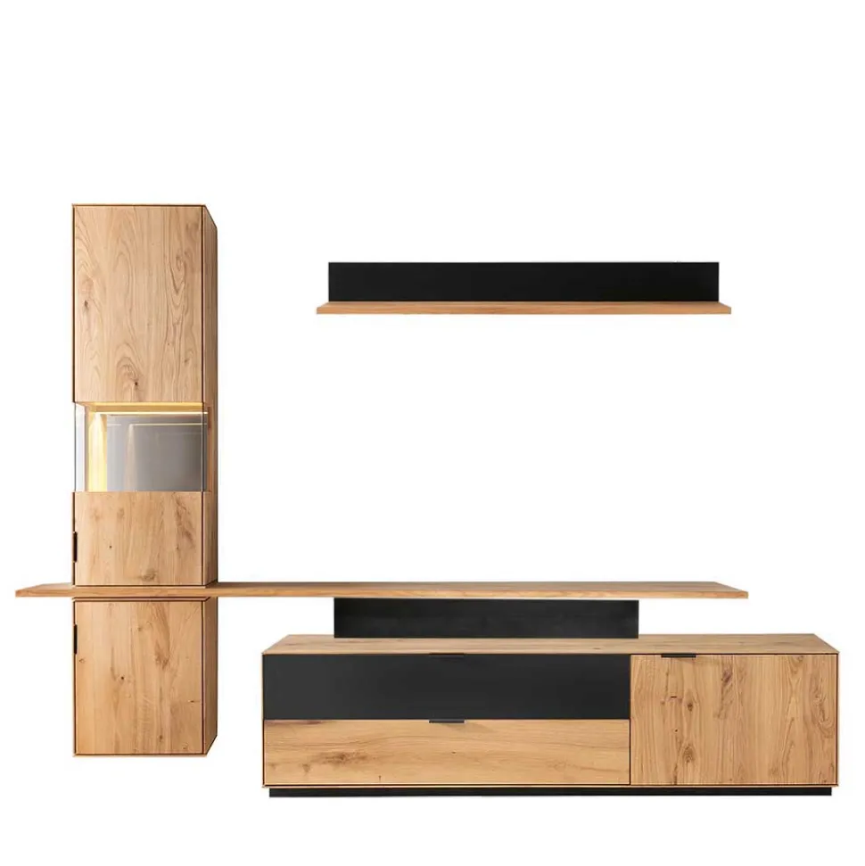 Wohnwand Kombination Set - Kantino (vierteilig)