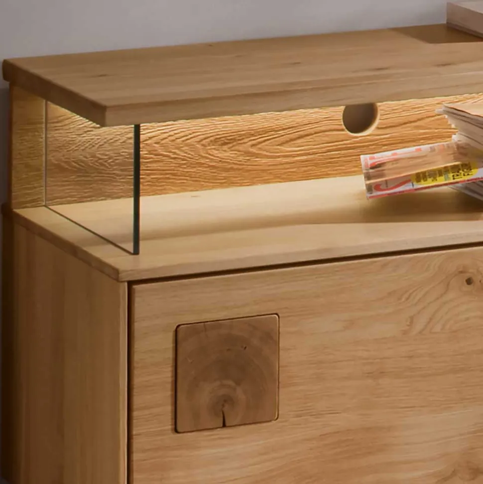 Wohnwand Möbel Kombination aus Wildeiche - Millena (dreiteilig)