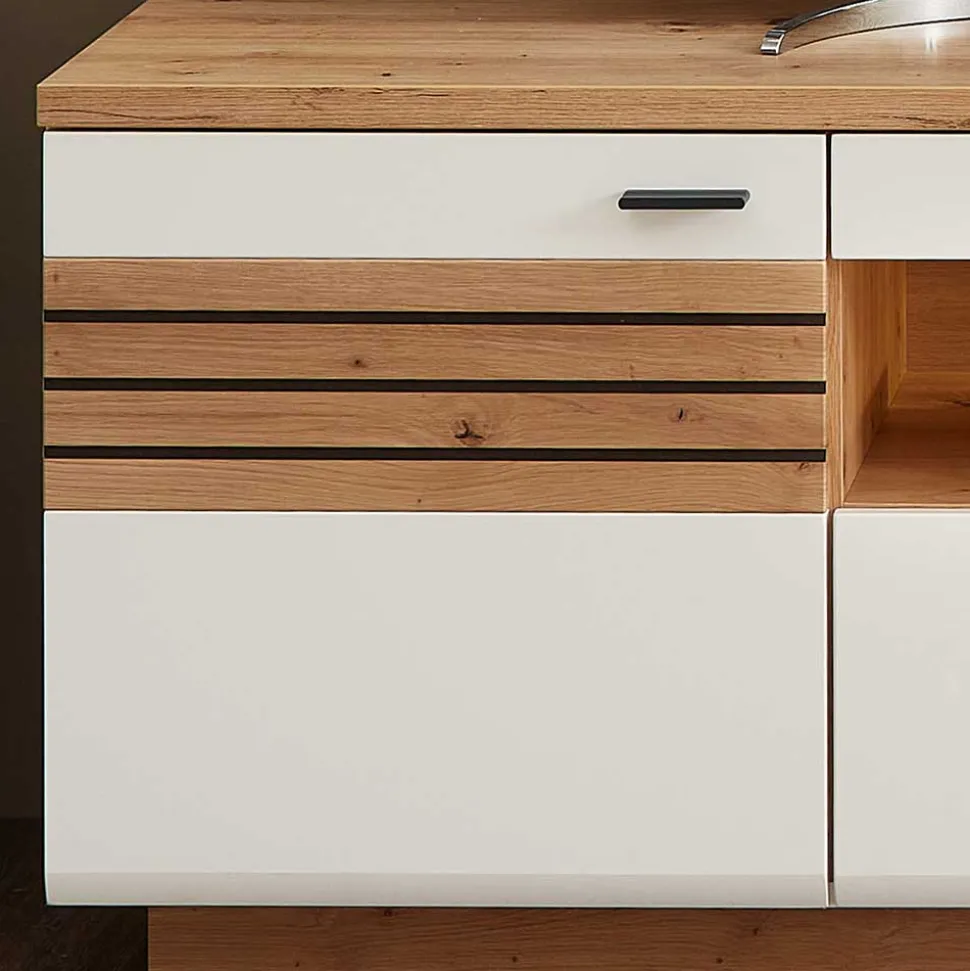 Wohnwand Möbel Zusammenstellung 239 cm breit - Niam (dreiteilig)