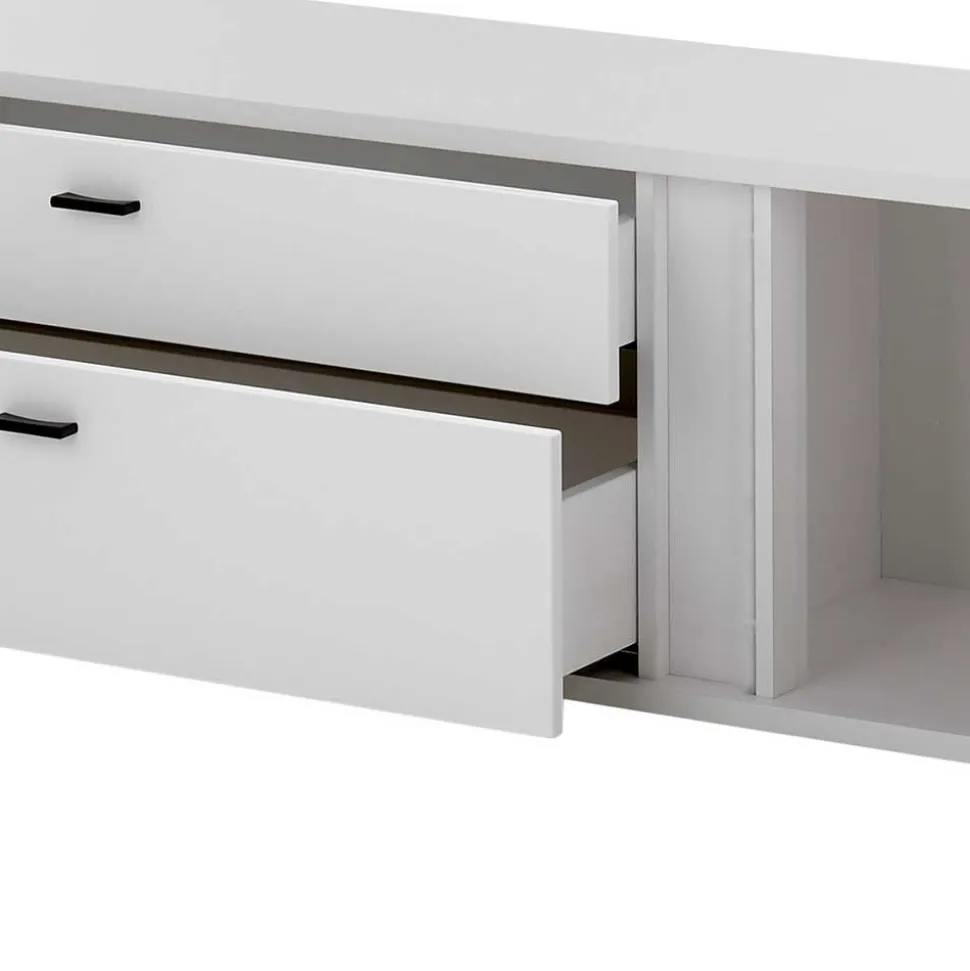 Wohnwand mit LED Licht Möbelset - Tirol (vierteilig)