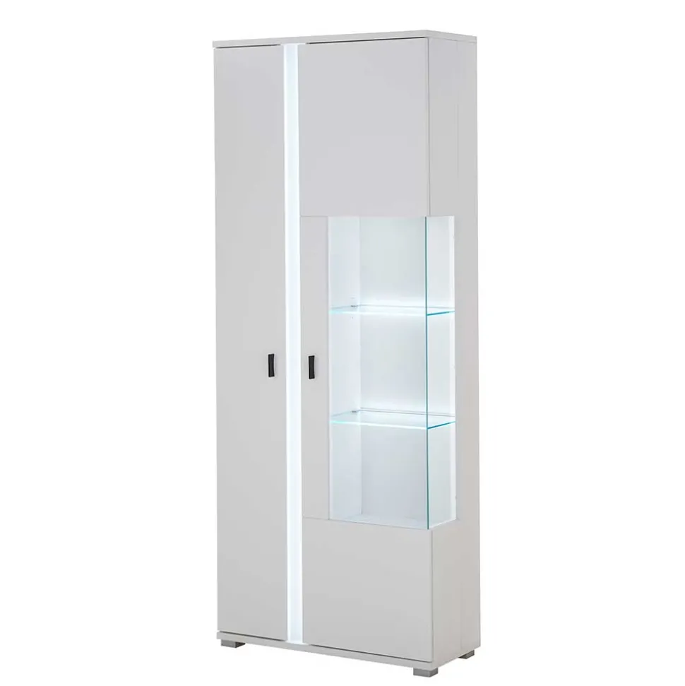 Wohnwand mit LED Licht Möbelset - Tirol (vierteilig)