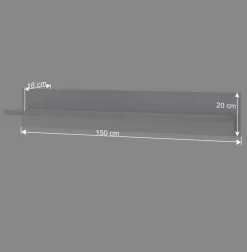 Wohnwand mit LED Licht Möbelset - Tirol (vierteilig)