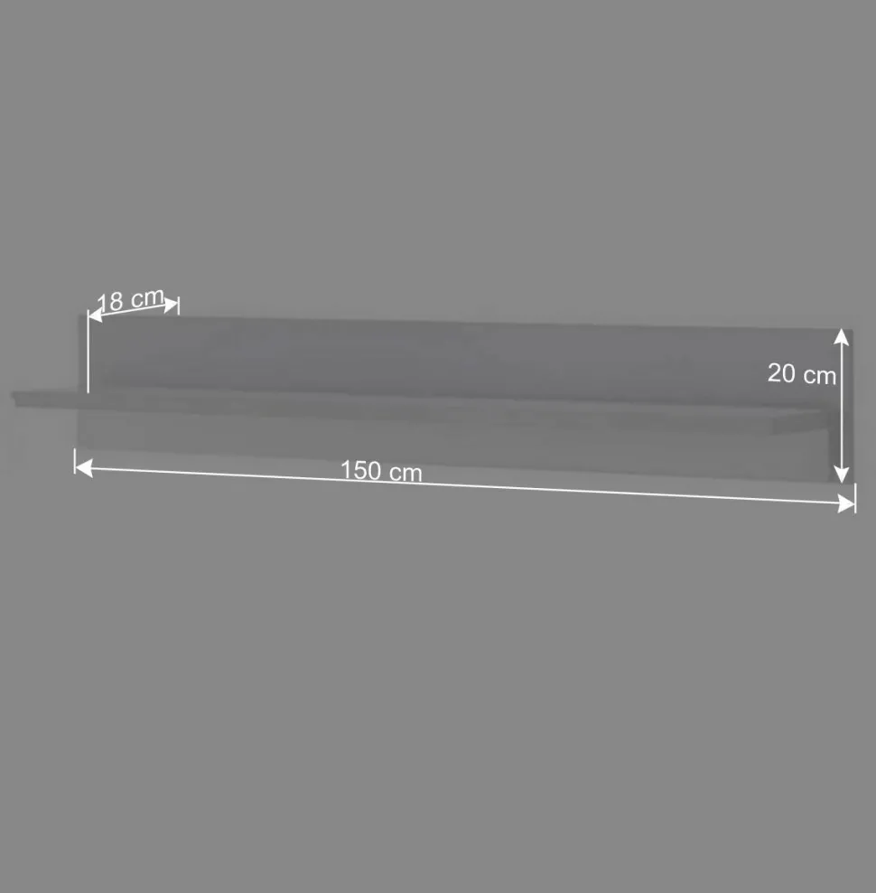 Wohnwand mit LED Licht Möbelset - Tirol (vierteilig)