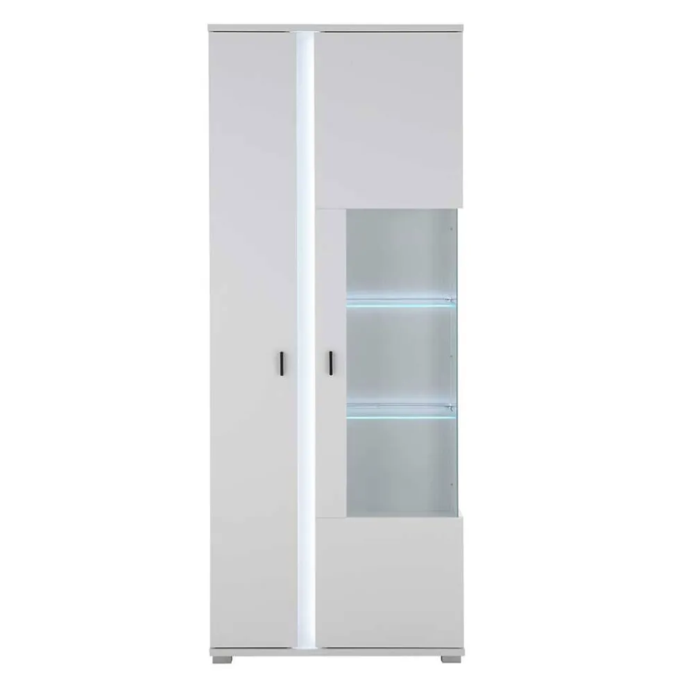 Wohnwand mit LED Licht Möbelset - Tirol (vierteilig)