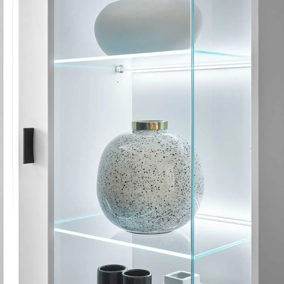 Wohnwand mit LED Licht Möbelset - Tirol (vierteilig)