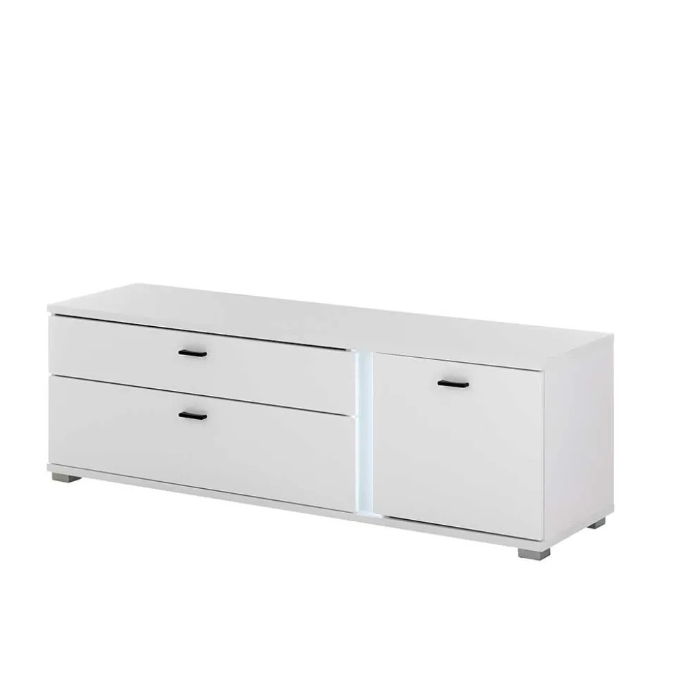 Wohnwand mit LED Licht Möbelset - Tirol (vierteilig)