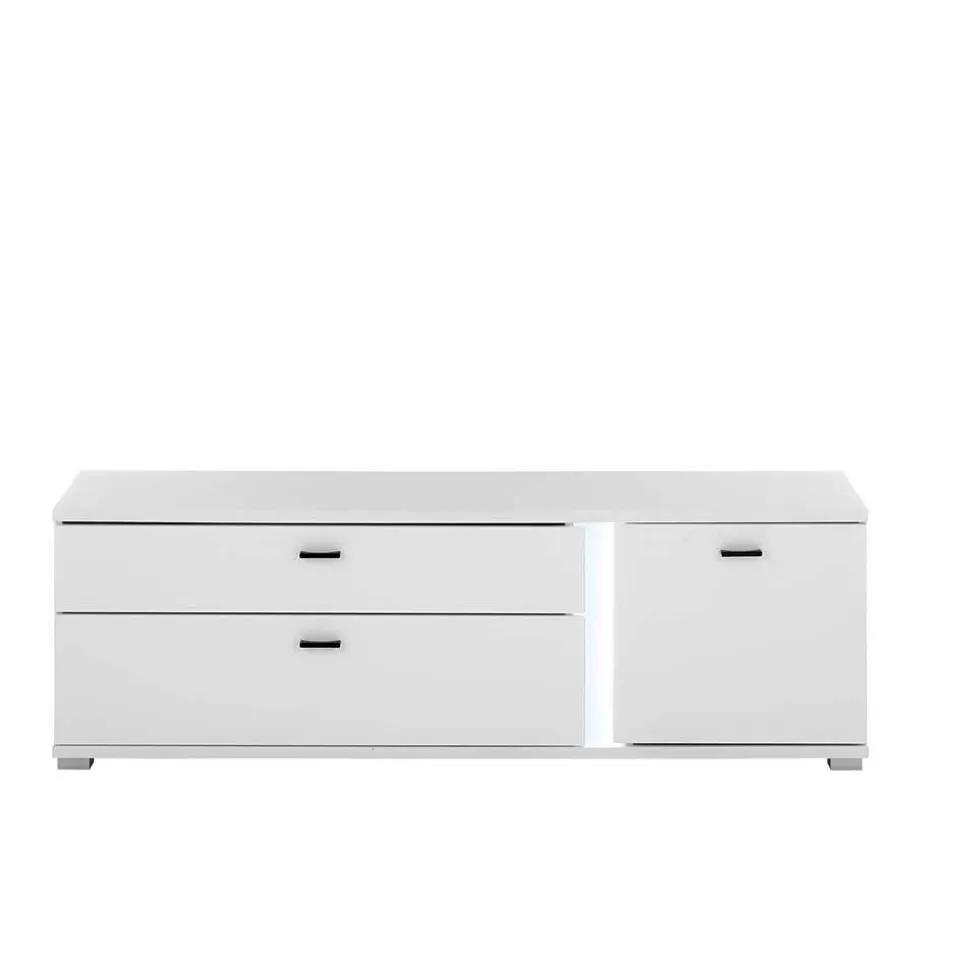 Wohnwand mit LED Licht Möbelset - Tirol (vierteilig)