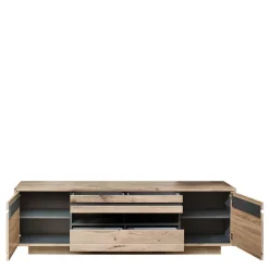 Wohnwand Schränke im Holzdekor - Zelio (dreiteilig)