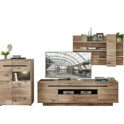 Wohnwand Schränke im Holzdekor - Zelio (dreiteilig)