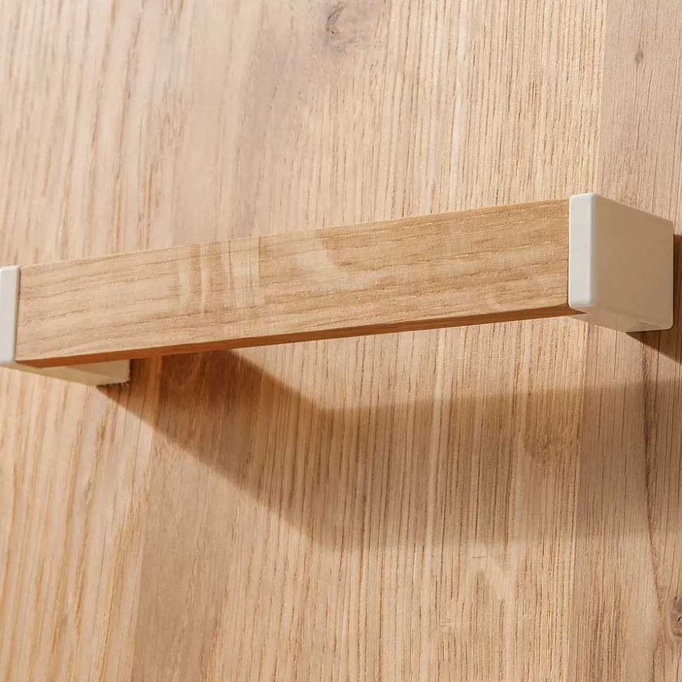 Wohnwand Vitrine in Eiche Bianco - Dulciana