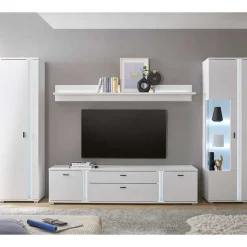 Wohnwandmöbel mit LED Licht Set - Tirol (vierteilig)