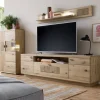 Wohnzimmer Anbauwand in Asteiche Hell - Losiamos (dreiteilig)