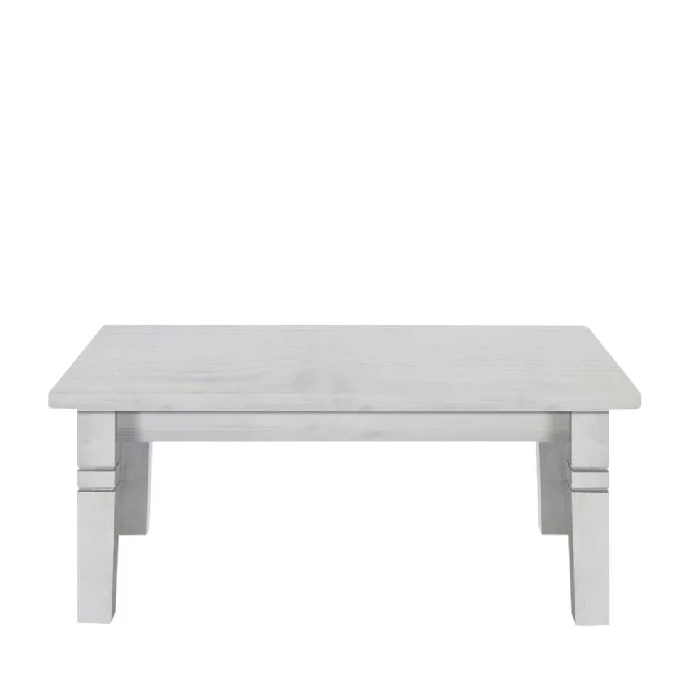 Wohnzimmer Couchtisch Onesti in Weiß Kiefer massiv