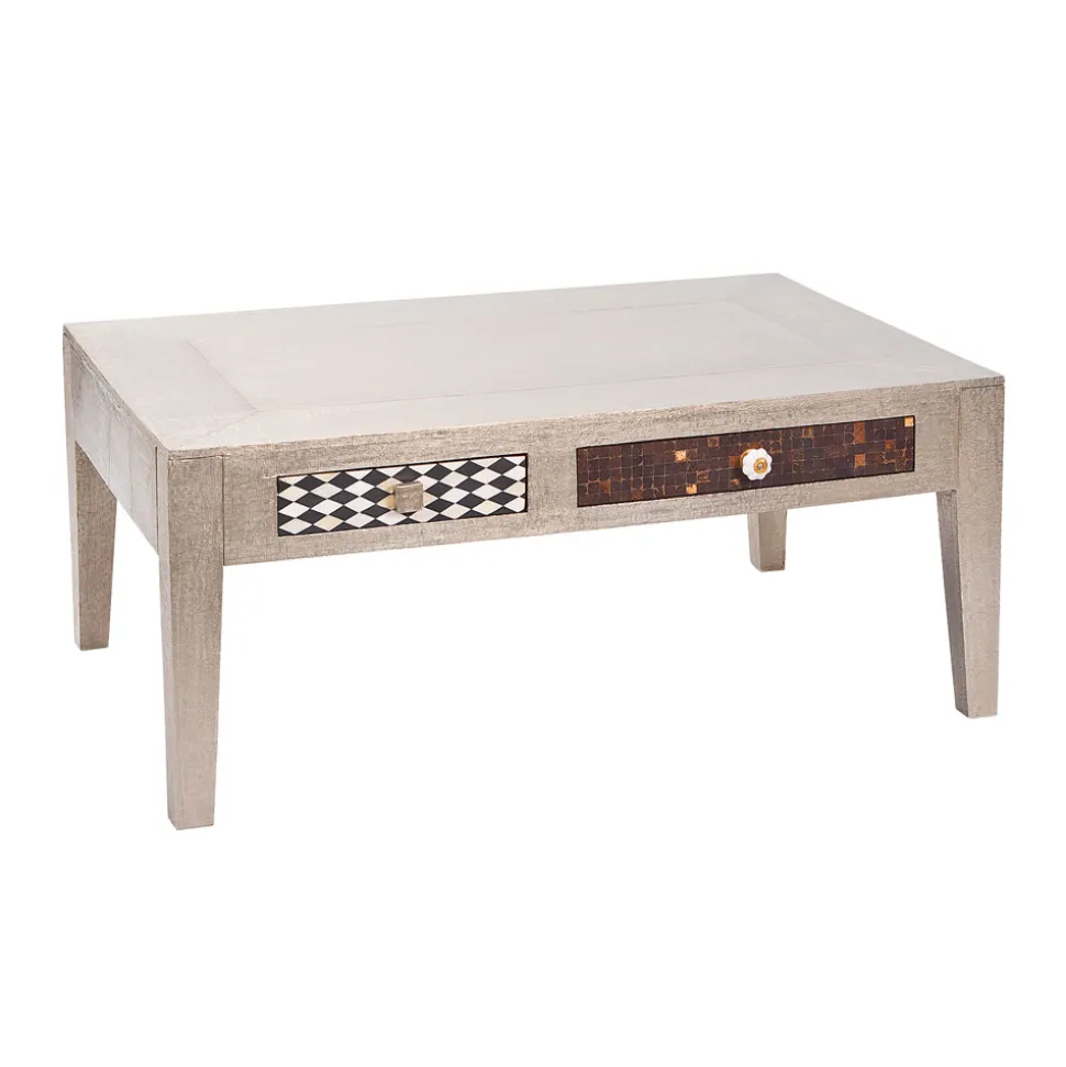 Wohnzimmer Couchtisch Rembia in Silber