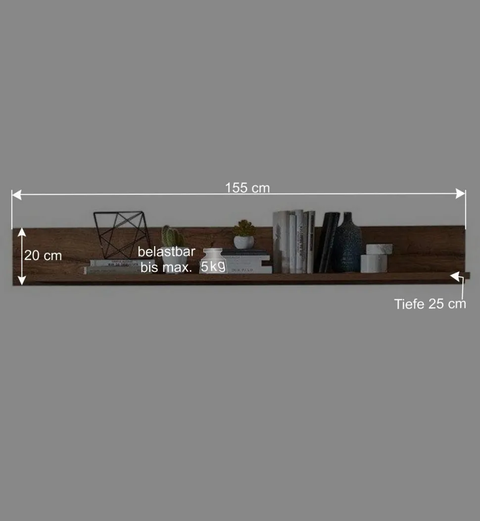 Wohnzimmer Design Wohnwand Möbelset - Xindus (vierteilig)