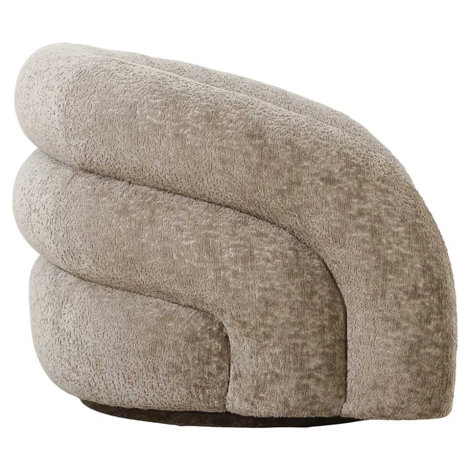 Wohnzimmer Drehsessel in Beigegrau - Hulmane