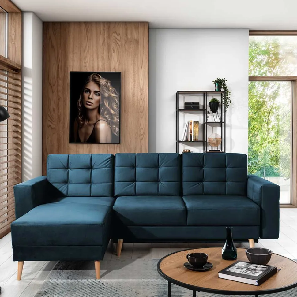 Wohnzimmer Funktionsecke in Dunkelblau - Mauritius