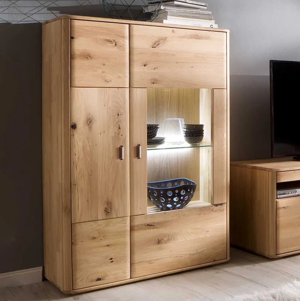 Wohnzimmer Highboard aus Massivholz - Destal