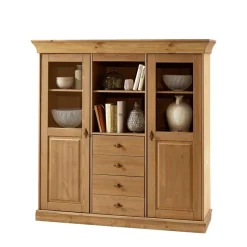 Wohnzimmer Highboard Piatra aus Kiefer teilmassiv