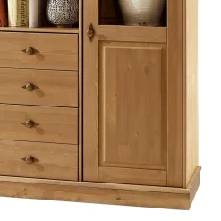 Wohnzimmer Highboard Piatra aus Kiefer teilmassiv