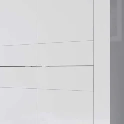Wohnzimmer Highboard Sogno in Hochglanz Weiß