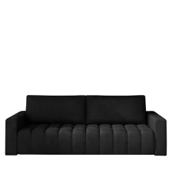 Wohnzimmer Klappsofa in Schwarz Samt - Graland