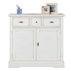 Wohnzimmer Kommode in Antikweiß - Annot