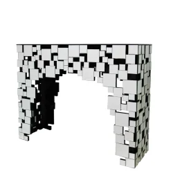 Wohnzimmer Konsolentisch aus Spiegelglas - Surius