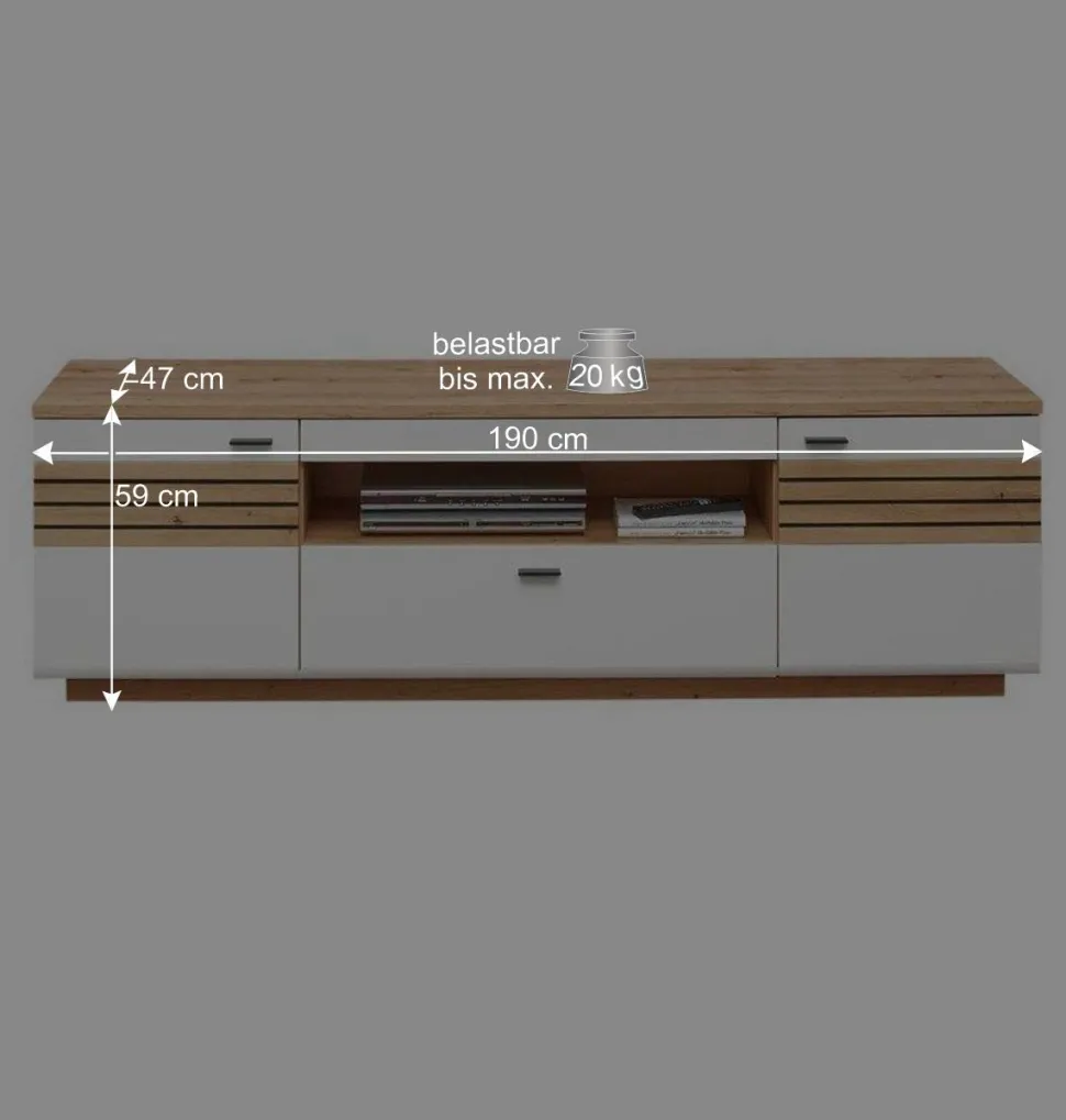 Wohnzimmer Möbel Kombi modern - Niam (dreiteilig)