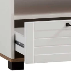 Wohnzimmer Möbel Set in Weiß - Cabinda (vierteilig)