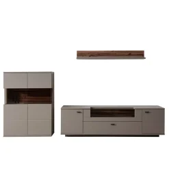 Wohnzimmer Möbelset in Grau - Teorina (dreiteilig)