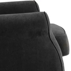 Wohnzimmer Ohrensessel in Schwarz - Lirionica