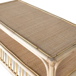 Wohnzimmer Rattantisch in Natur - Robin