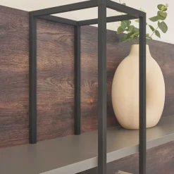 Wohnzimmer Regal in Eiche Dunkel und Anthrazit - Mundo