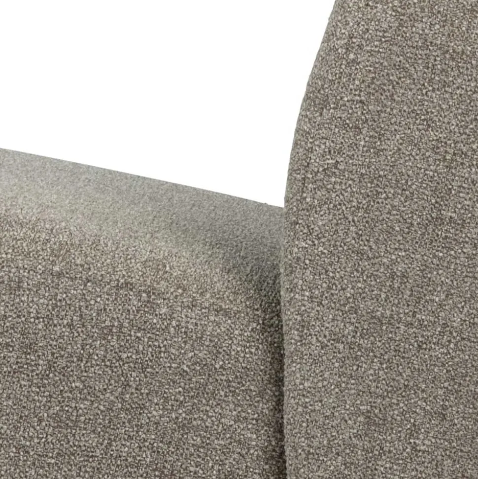 Wohnzimmer Retro Sessel in Beigegrau - Kastrona