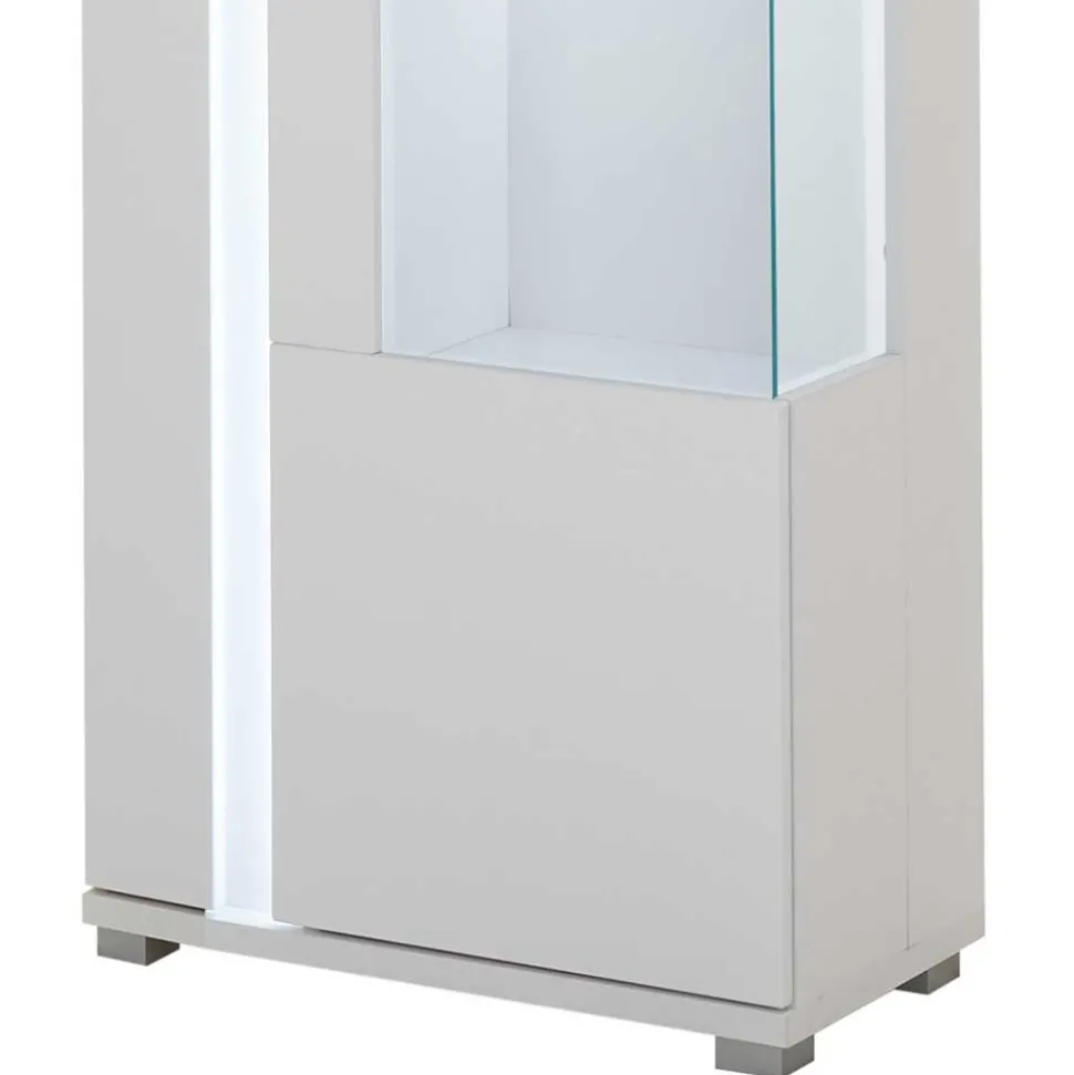 Wohnzimmer Schrank & Regal Set in Weiß - Tirol (vierteilig)