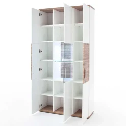 Wohnzimmer Schrank in Weiß Glanz - Icadro