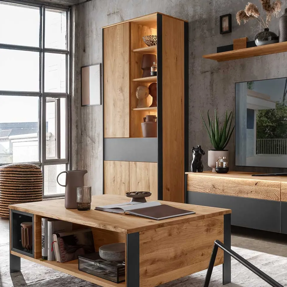 Wohnzimmer Schrank mit Beleuchtung LED - Viligrana