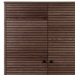 Wohnzimmer Schrank mit dunklem Furnier in Braun - Wega