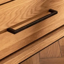 Wohnzimmer Schrank mit Tür Fischgrät Optik - Kerfa