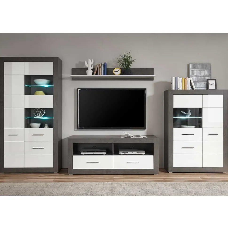 Wohnzimmer Schrank Set & Wandboard - Istensa (vierteilig)